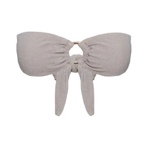 PRINCESS POLLY MACS Бандо SHINE Бикини Топ Бикини Женские Золотой Золотой