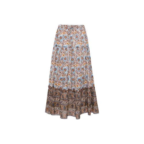 Ulla Johnson SS24 Повседневная длинная юбка женская многоцветная