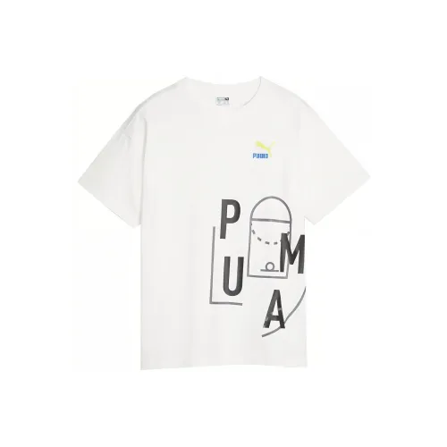 PUMA T-рубашка À Logo Classics FTR Baller Детская ET Подростковая T-рубашка Белая Подростки