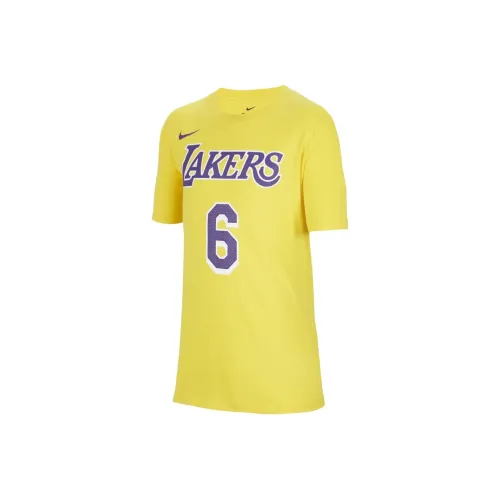 NIKE Амарилло-желтые Детские Футболки
