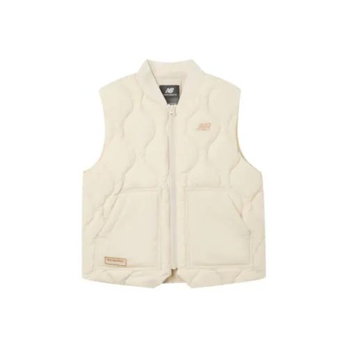 New Balance совместный пуховый жилет кремовый для детей 3-7 лет