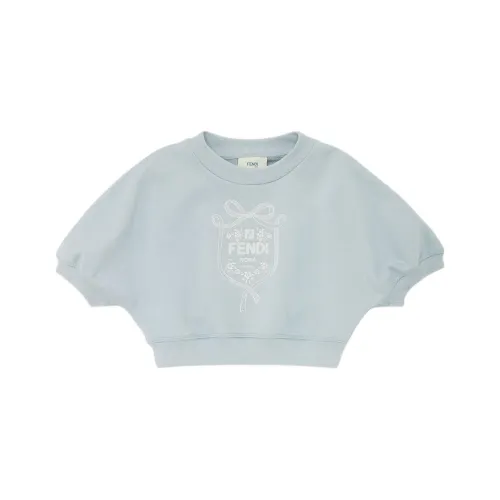 FENDI SS24 Свитшот Детский Светло-Синий
