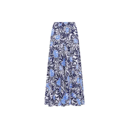 DVF Diane Von Furstenberg Повседневный Длинный Юбка Женские Синий