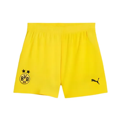 PUMA Borussia Dortmund Спортивные шорты Borussia Dortmund Футбол Клуб 24 25 Сезон Женские Желтые