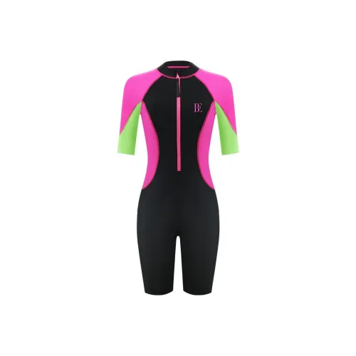 BALNEAIRE Элегантный розовый пэчворк женские ван-пис купальники