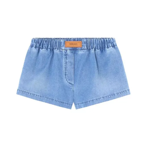 VERSACE SS24 Джинсовые шорты Женские Blue