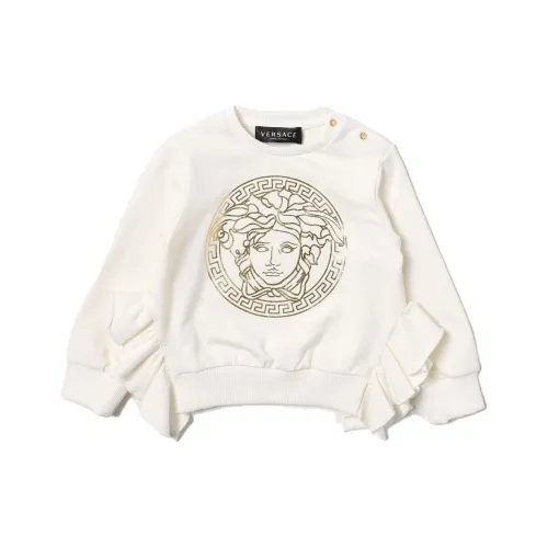 VERSACE Толстовка Детская одежда FW23 Белый Infant и Toddler