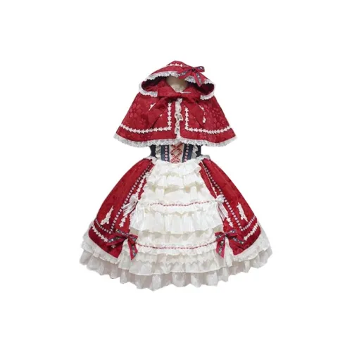 Малыш Красный Женские Лолита Платья