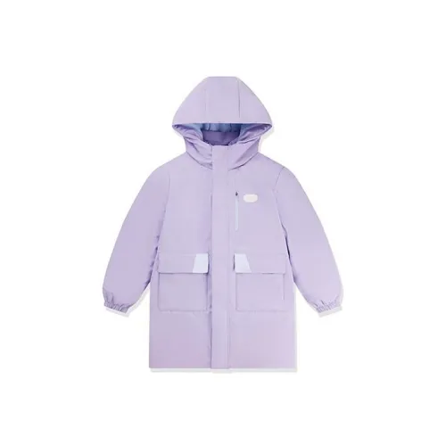 QIAODAN Мелкие блестки Фиолетовый Школьный возраст Пуховые куртки