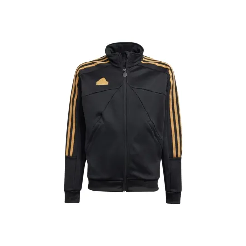 Adidas Куртки Пальто J NP TTOP Черный Подростки