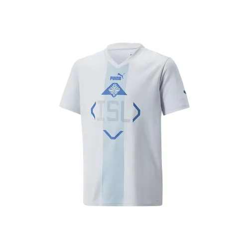 PUMA Iceland Away 22 23 Replica Джерси Юность T Рубашка Морской Синий Малыш