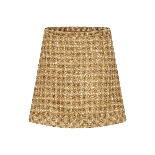 URBAN REVIVO Повседневные короткие юбки Женские Хаки коричневый