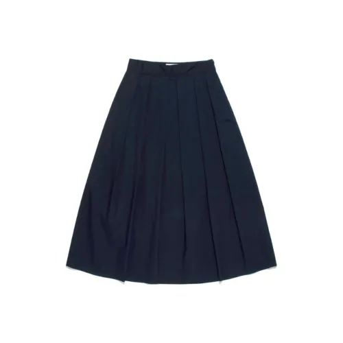 Lee Повседневный Длинный Юбка Женская Морской Синий