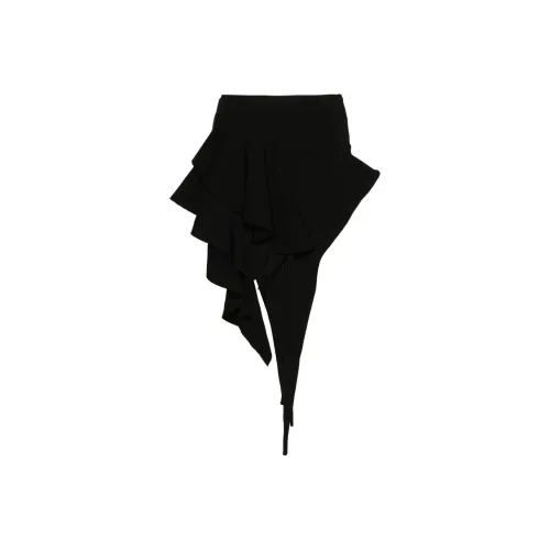 Mugler Повседневные короткие юбки Женские Черный