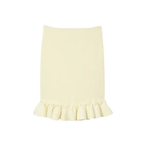 Sandro Повседневные короткие юбки Женские Желтые