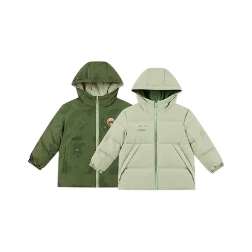 QIAODAN Пуховик Berth Зеленый Secret Forest Зеленый Для детей 3-7 лет