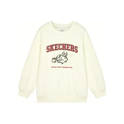 Skechers Новогодний Кремово-бежевый Белый/00NA Kids Свитшоты