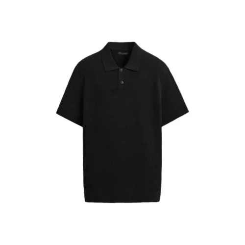 ZARA Мужская черная поло