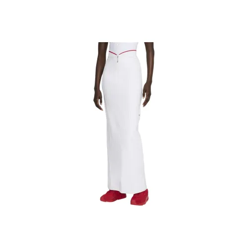 Nike x Jacquemus Повседневный Длинный Юбка Женская Белая