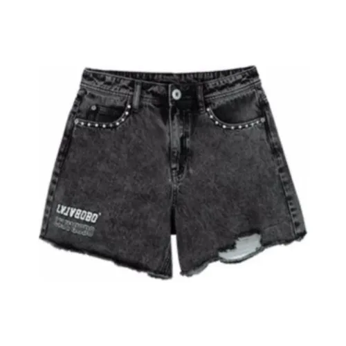 LALABOBO Джинсовые шорты Женские Черные