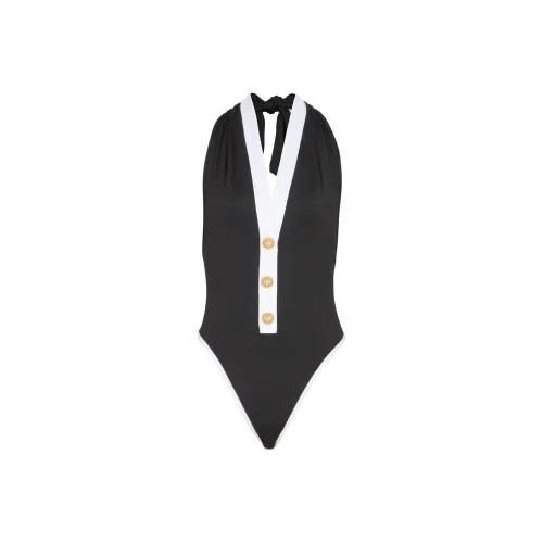 BALMAIN SS24 Ван-Пис Купальник Женский Черный