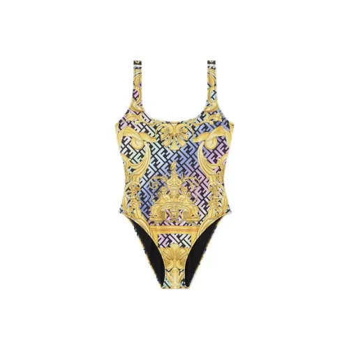 VERSACE x FENDI VERSACE Capsule Collection Ван-Пис Купальник Женские Желтый