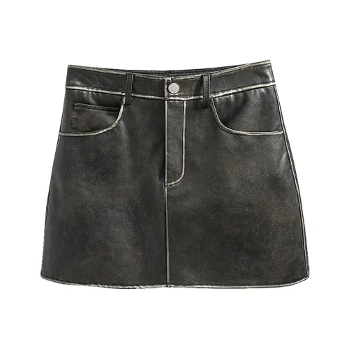 Cypress House Повседневные короткие юбки Женские Стиль Майярд Коричневый