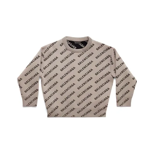Balenciaga Свитер SS23 Стандартный крой Хаки Детский
