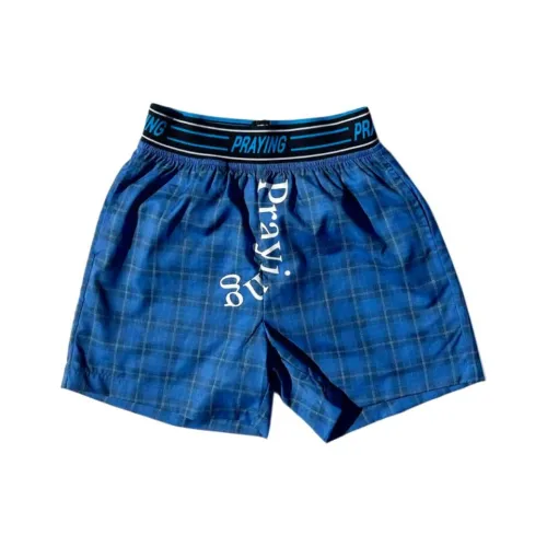 Praying Синий Унисекс Плавки
