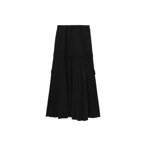 Mini Cream Повседневный Длинный Юбка Женские Черный