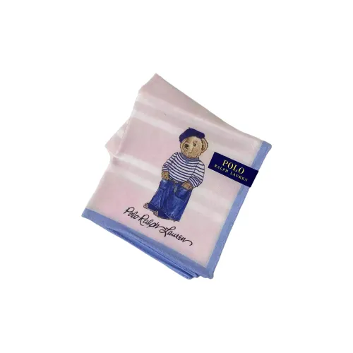 Шарфы из шелка Polo Ralph Lauren унисекс розовые