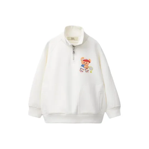 ZARA Белый Детский Сад Свитшот