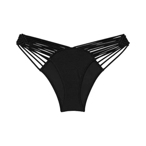 Victoria's Secret VS Archives Плавание Макраме Бразильский Бикини Низ B Плавки Женские Черный