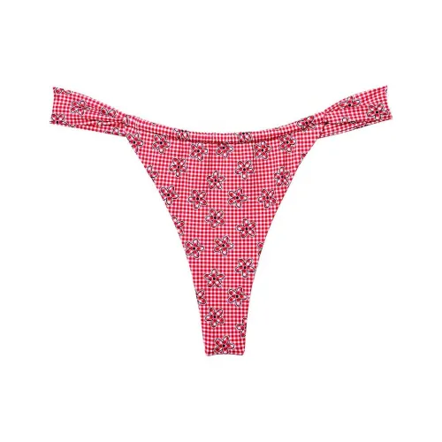 Victoria's Secret Розовый BY FRANKIES BIKINIS Reilly Бикини Низ LL Плавки Женские Красный