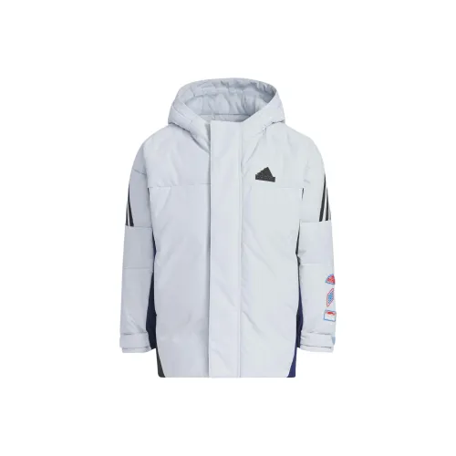 Adidas Пуховики и жилеты Спортивная одежда Осень-Зима 2024 Светло-синий Для детей 3-7 лет