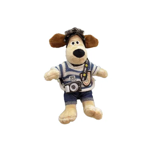 Miao Ji Пальма Мастер Щенок Украшение через плечо шнурок пилот куклы плюшевый подвеска 24 см высота