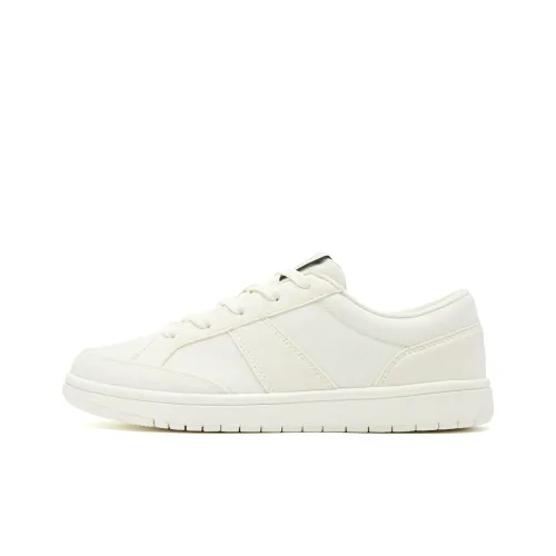 QIAODAN Canvas Shoes Low Top Ivory Women's