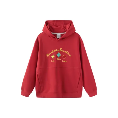 Asics x YISHUJIA LIANMINGKUAN Свитшот Urban Light Trend Красный Подростки