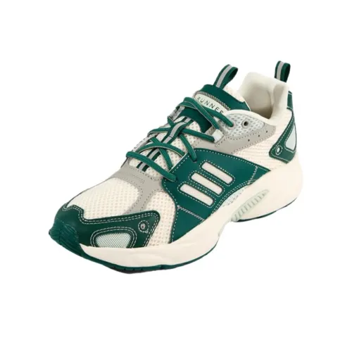 Adidas JZ Runner Амортизация противоскользящий ударопрочный низкий топ беговые кроссовки женские бежево-зеленый