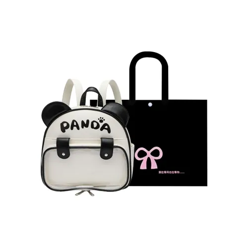 HACIN ПУ (полиуретан) Рюкзак Женский Белый и Черный и Зеленый