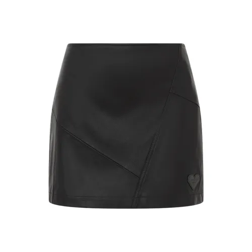 d'zzit Повседневные короткие юбки Женские Черный