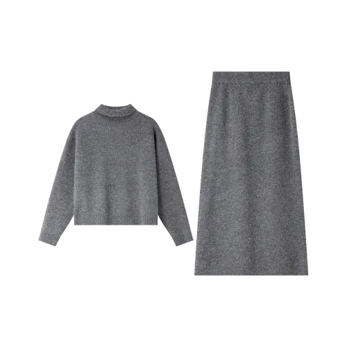 VIMLY Серый Женские Комплекты с Юбкой