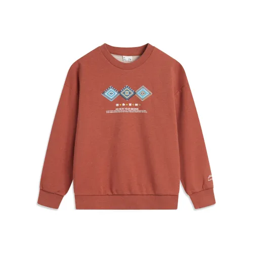 LINING YOUNG Толстовка Sports Life Collection Пряный Соус Красный Фотиния Серый Подростки