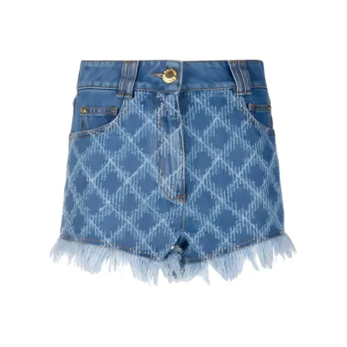 BALMAIN Синие Женские Джинсовые Шорты