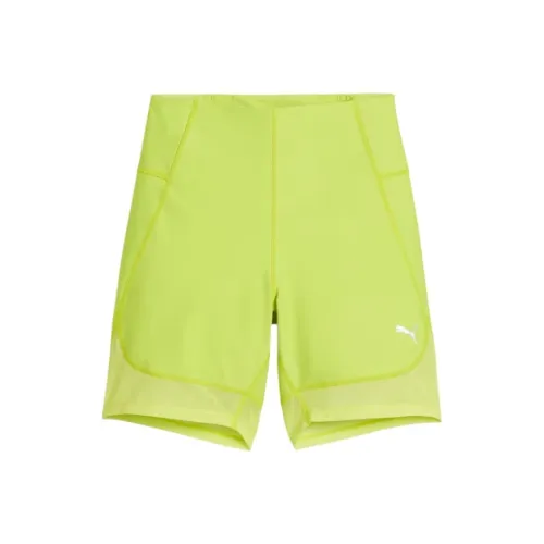 PUMA Спортивные шорты Женские Лайм Малыш
