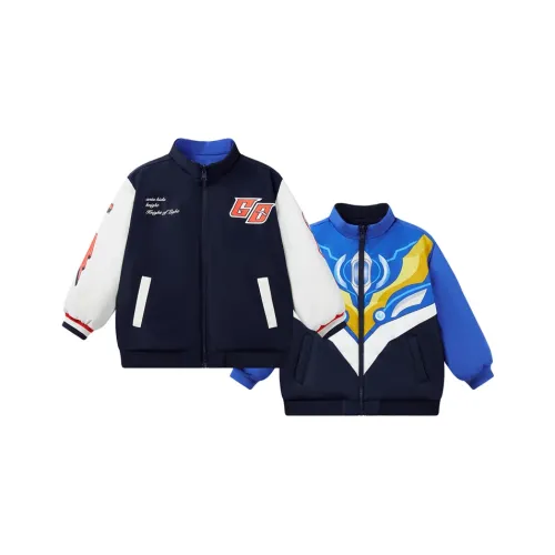 Antakids x Ultraman Совместное издание Хлопковый пуховик Pure Азиатский размер Синий Для детей 3-7 лет