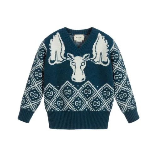 GUCCI Синий Kids Свитеры