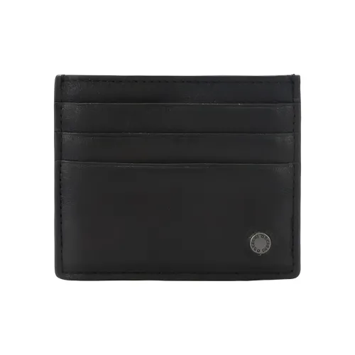 Orciani Мужской кожаный держатель для карт черный