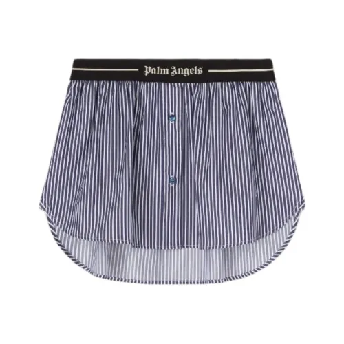 PALM ANGELS FW24 Повседневные короткие юбки Женские Морской синий