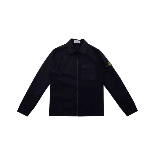 STONE ISLAND Kids Куртки Морского Синего Цвета